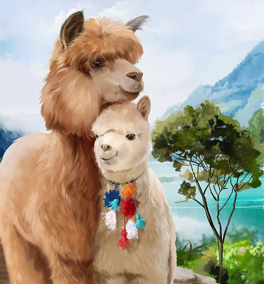 Alpaca's - Full Drill 5D DIY Diamond Painting Kits - Diamond Art Dezigns