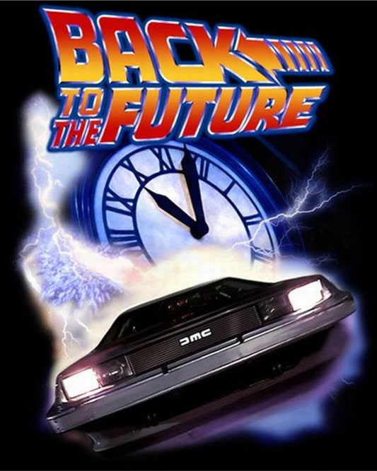 BTTF Clock - Full Drill 5D DIY Diamond Painting Kits - Diamond Art Dezigns
