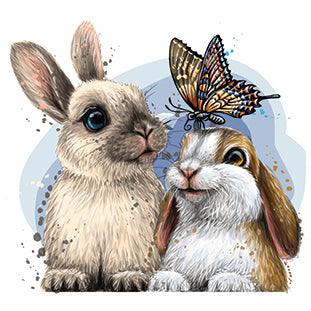 Bunnies Smile - Full Drill 5D DIY Diamond Painting Kits - Diamond Art Dezigns