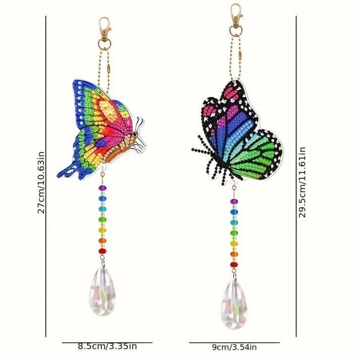 Suncatcher - Butterfly x 2 - Diamond Art Dezigns