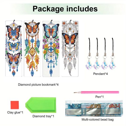 Bookmark Dreamcatcher Butterfly