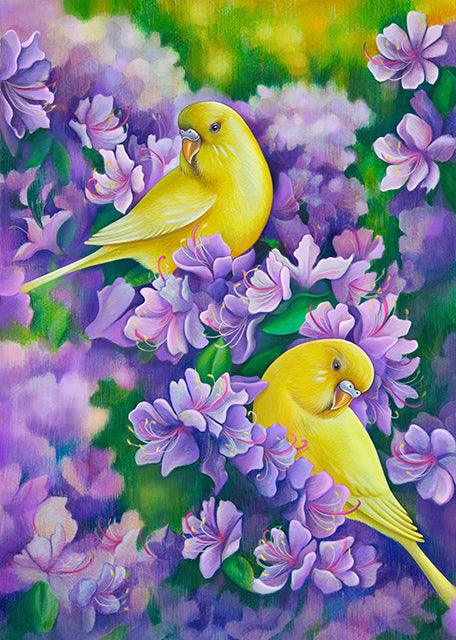 Canary Flowers - Full Drill 5D DIY Diamond Painting Kits - Diamond Art Dezigns
