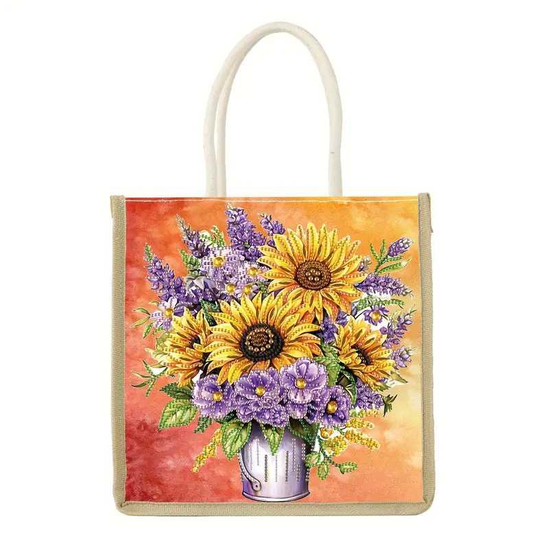 Canvas Tote - Sunflowers - Diamond Art Dezigns