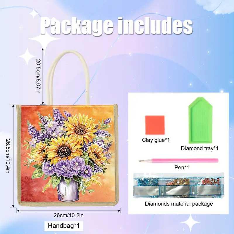 Canvas Tote - Sunflowers - Diamond Art Dezigns