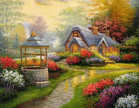 Cottage Forest - Full Drill 5D DIY Diamond Painting Kits - Diamond Art Dezigns