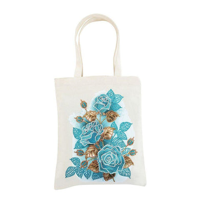 Cotton Bag - Flowers Blue