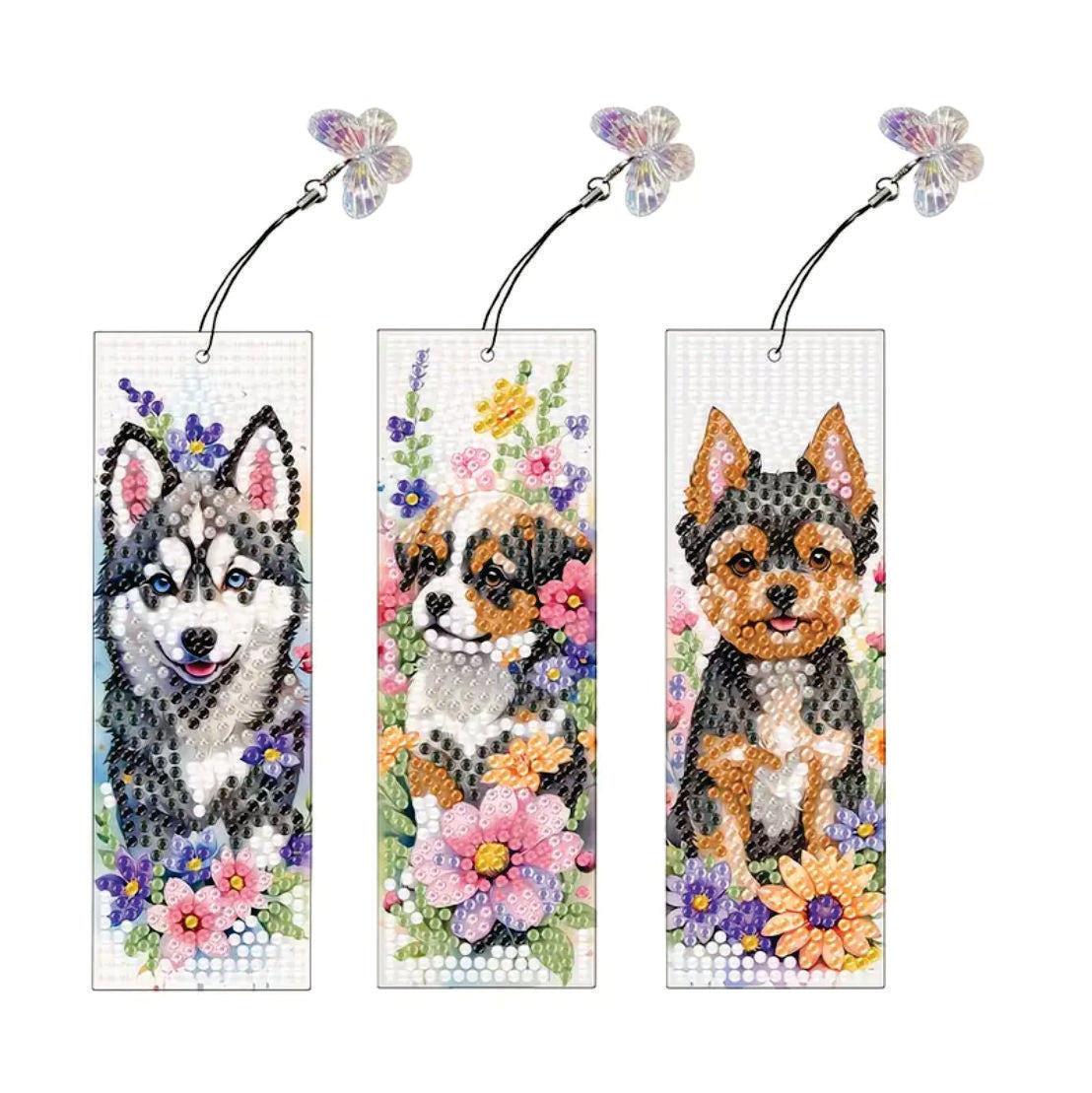 Bookmark x 3 Dogs