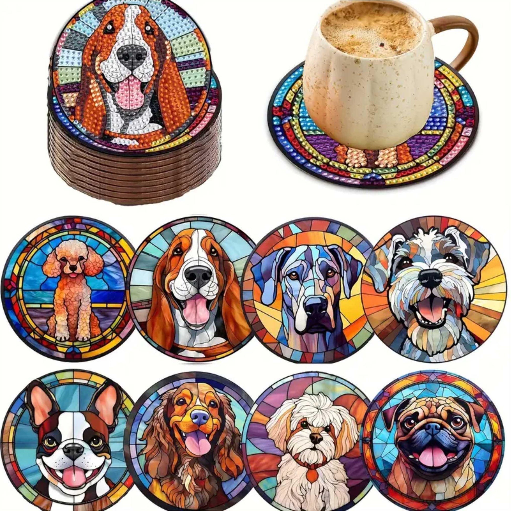 Coasters - Dogs - Diamond Art Dezigns