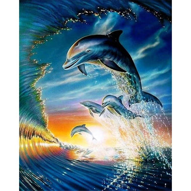 Dolphin Wave - Full Drill 5D DIY Diamond Painting Kits