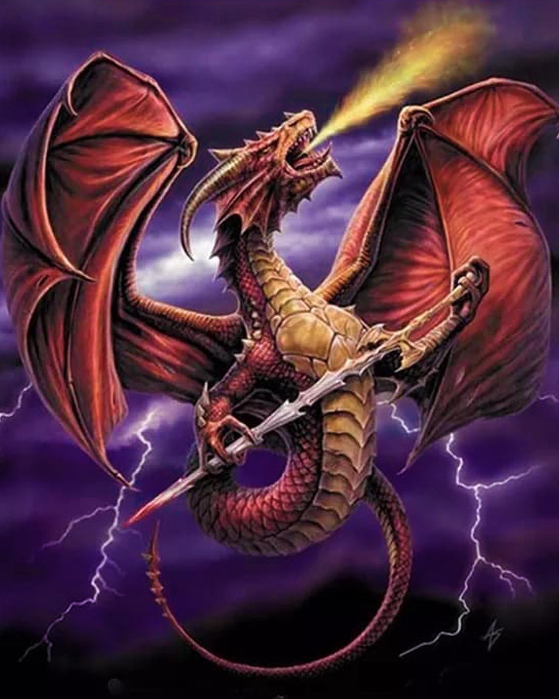 Dragon Fire - Full Drill 5D DIY Diamond Painting Kits - Diamond Art Dezigns