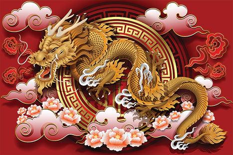 Dragon Clouds 40X30 !!!!! - Full Drill 5D DIY Diamond Painting Kits - Diamond Art Dezigns