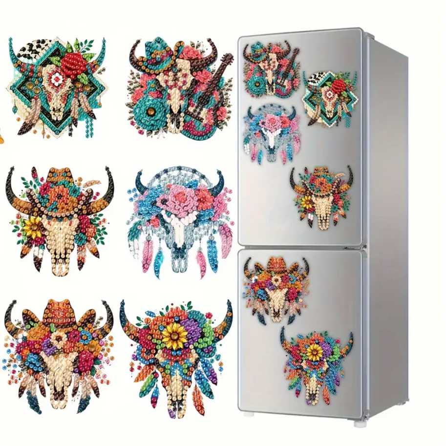 Magnet Kit - Feather Skulls