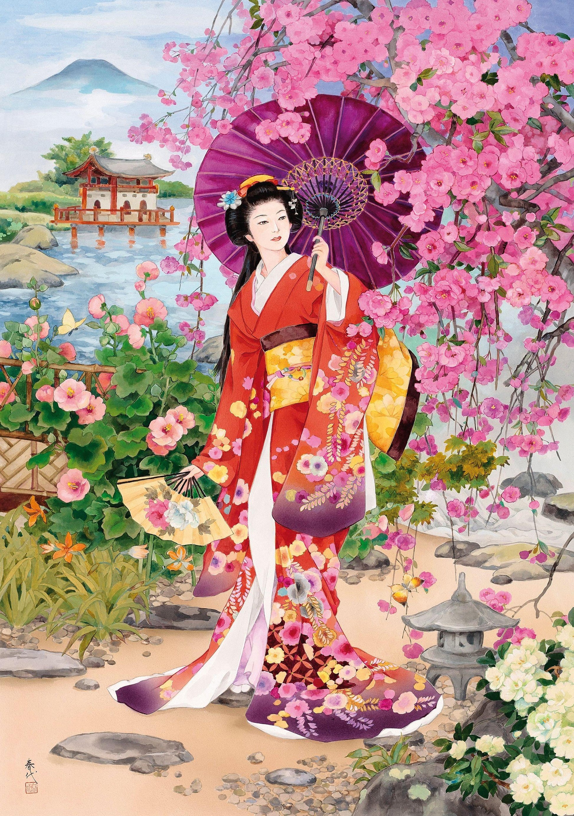 Geisha Blossom - Diamond Art Dezigns