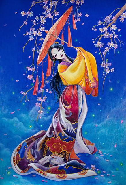 Geisha Blossom - Full Drill 5D DIY Diamond Painting Kits - Diamond Art Dezigns