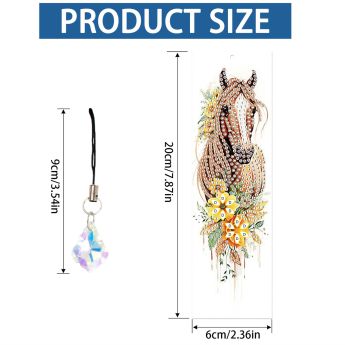 Bookmark Horse Sunflowers