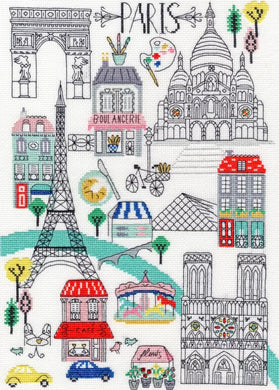 Love Paris by Jessica Hogarth - Bothy Threads Counted Cross Stitch Kit