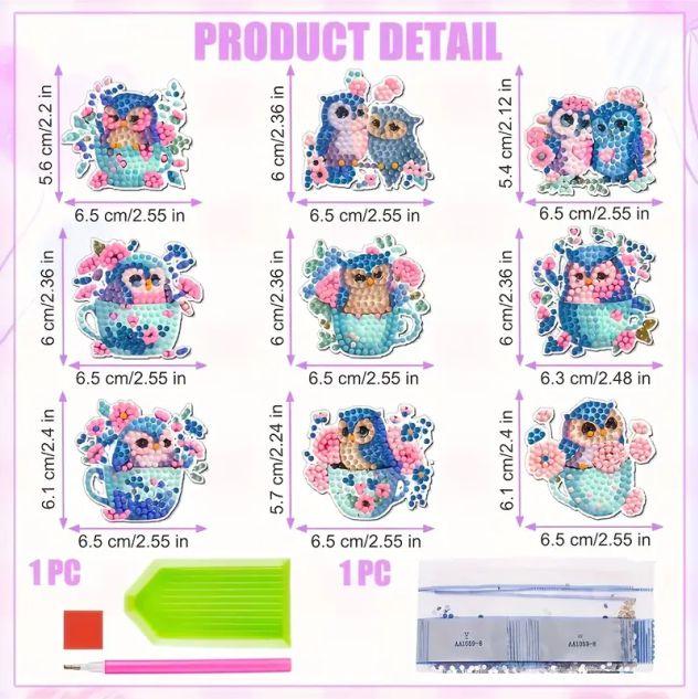 Magnet Kit - Owls - Diamond Art Dezigns
