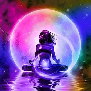 Meditation Moon - Full Drill 5D DIY Diamond Painting Kits - Diamond Art Dezigns