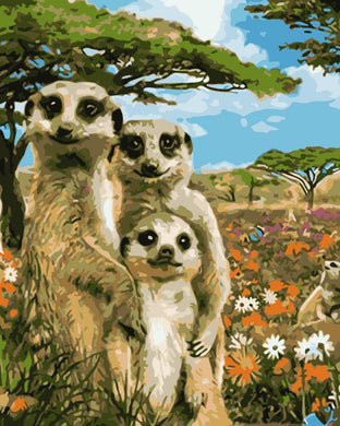 Meerkat Family - 40x30