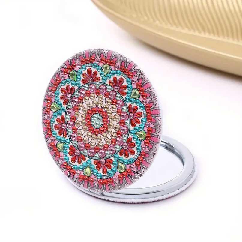 Mirror - Round Pink - Diamond Art Dezigns