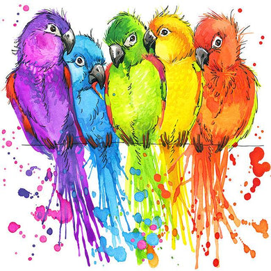 Parrot Rainbow - Full Drill 5D DIY Diamond Painting Kits