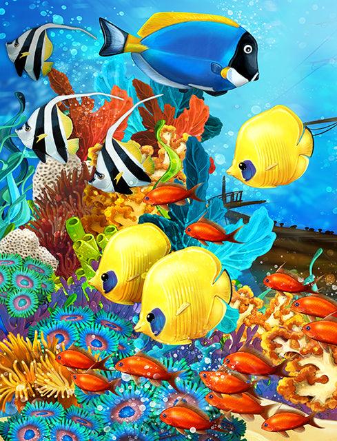 Reef Fish - Full Drill 5D DIY Diamond Painting Kits - Diamond Art Dezigns