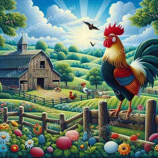 Rooster Sunrise - Diamond Art Dezigns