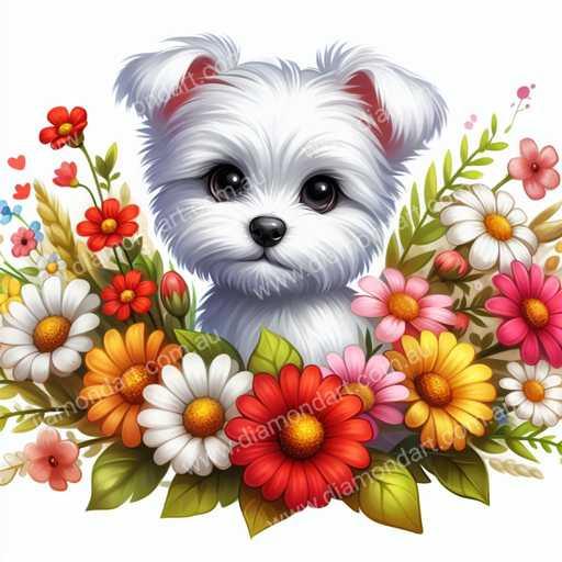 Scruffy Puppy 1 - Diamond Art Dezigns