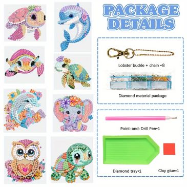 Keyring - Animal Flowers