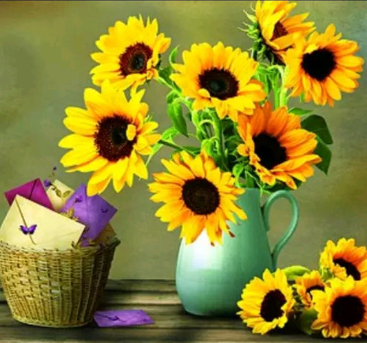 Sunflower Vase
