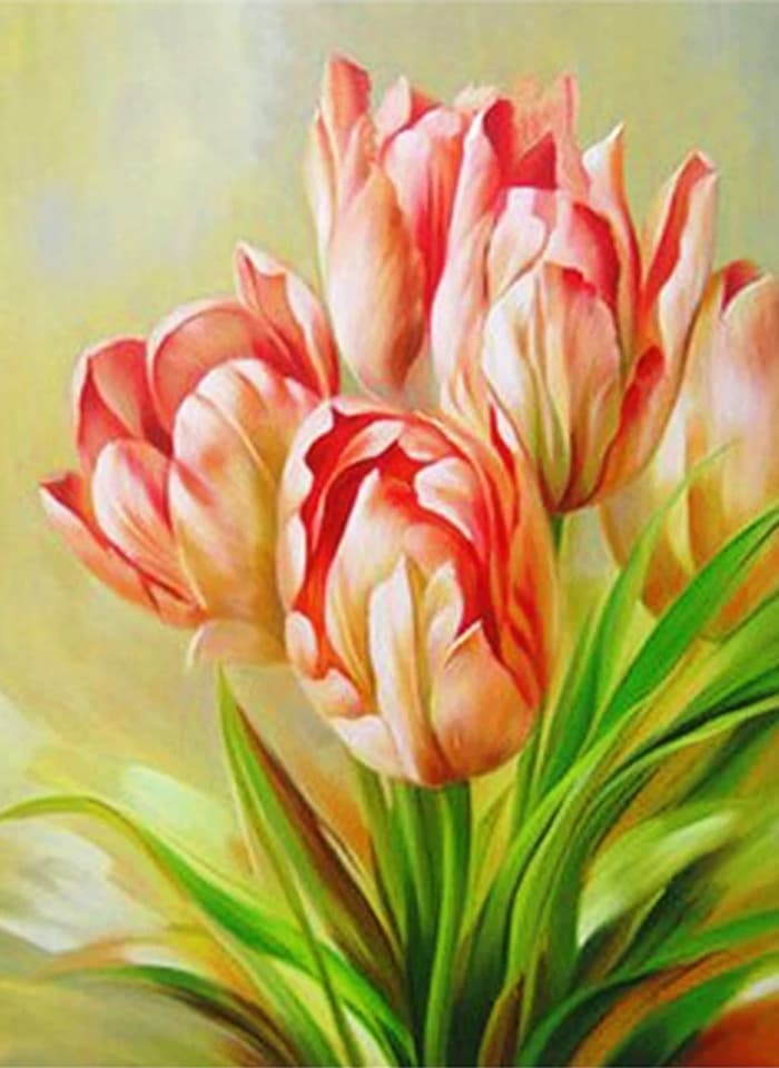 Tulips in Grass