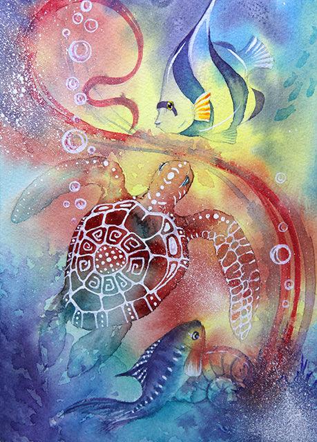 Underwater Pastel - Full Drill 5D DIY Diamond Painting Kits - Diamond Art Dezigns