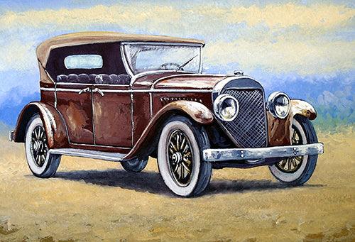 Vintage Car Brown- Full Drill 5D DIY Diamond Painting Kits - Diamond Art Dezigns