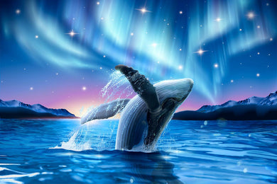 Whale Aurora - Full Drill 5D DIY Diamond Painting Kits