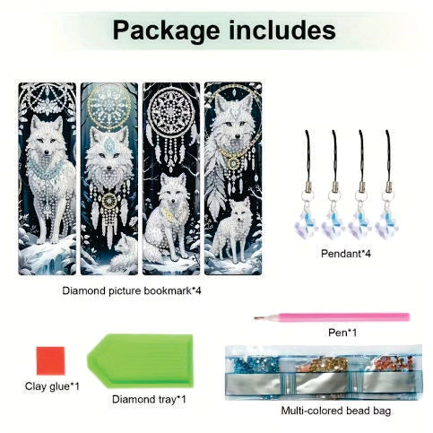 Bookmark Wolf - 5D Full Drill DIY Diamond Art Bookmark (Copy) (Copy) (Copy)