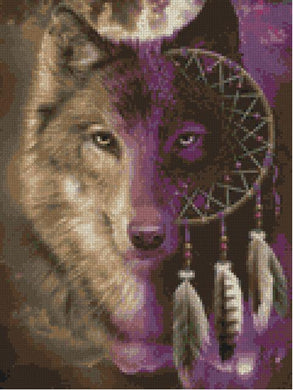 Wolf Purple Dreamcatcher Stitch Kit