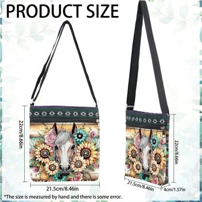 Bag - Horse Sunflower - Diamond Art Dezigns