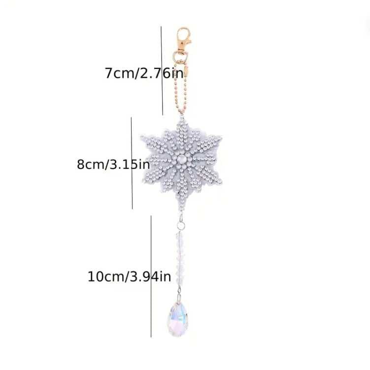Keyring - Snowflakes - Diamond Art Dezigns