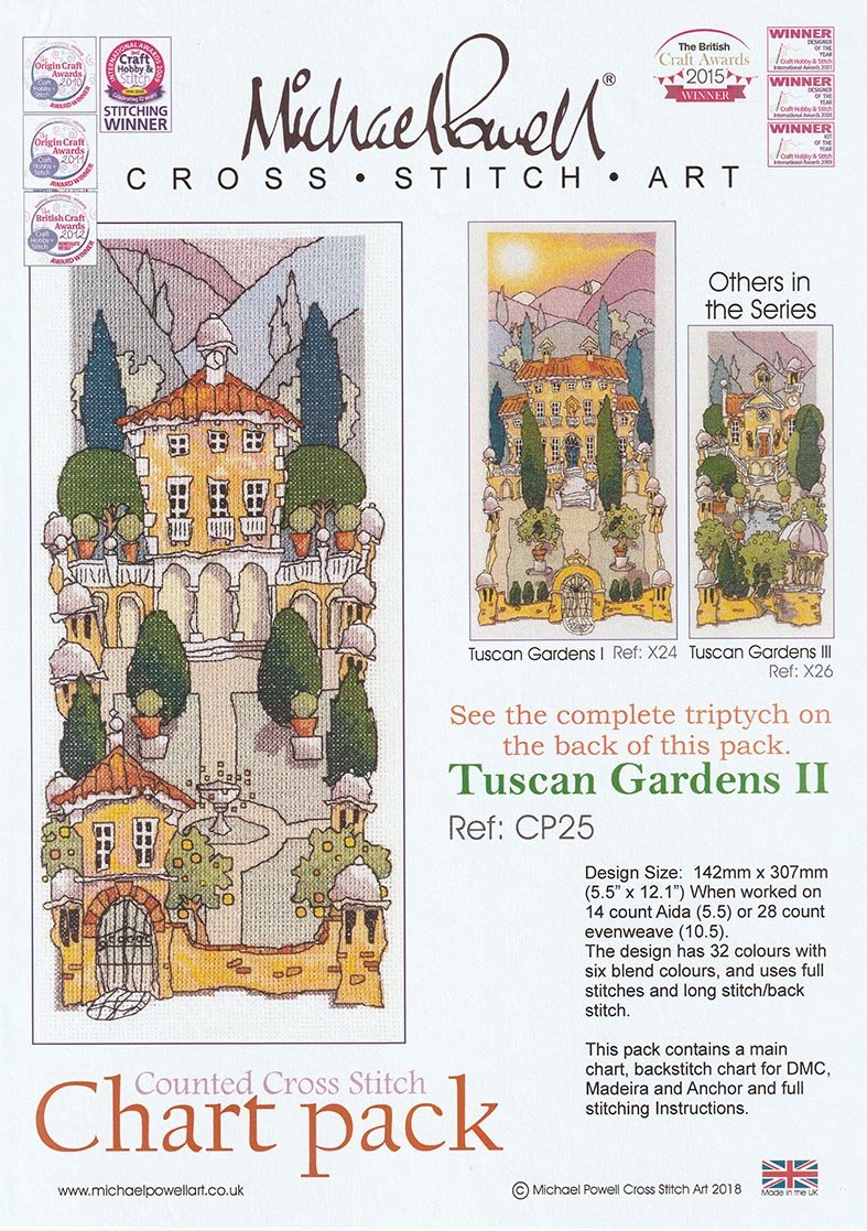 Michael Powell Chart Pack - Tuscan Gardens II - Diamond Art Dezigns
