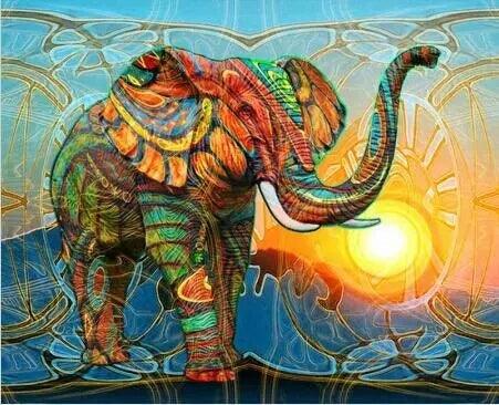 Elephant Dance - Full Drill 5D DIY Diamond Painting Kits - Diamond Art Dezigns