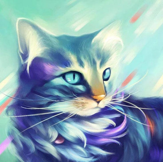 Cat Feathers - Full Drill 5D DIY Diamond Painting Kits - Diamond Art Dezigns