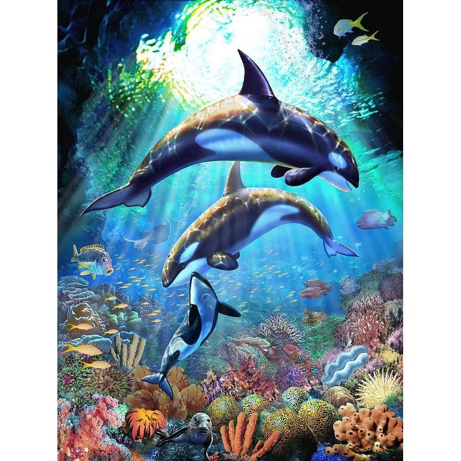 Whales - Full Drill 5D DIY Diamond Painting Kits - Diamond Art Dezigns