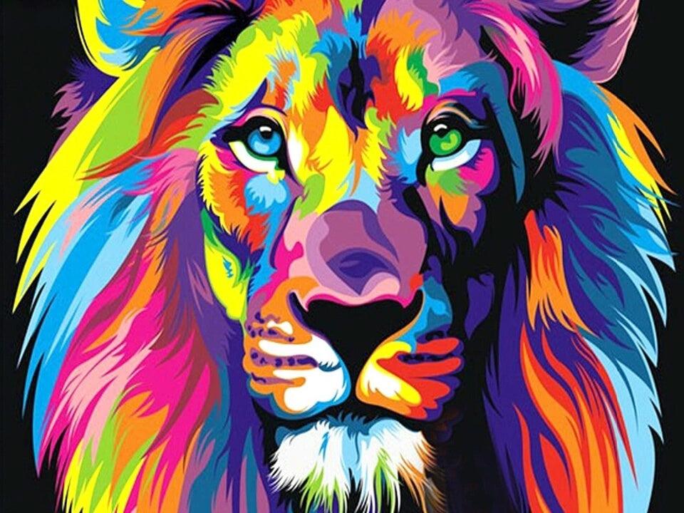 Lion Colour - Full Drill 5D DIY Diamond Painting Kits - Diamond Art Dezigns