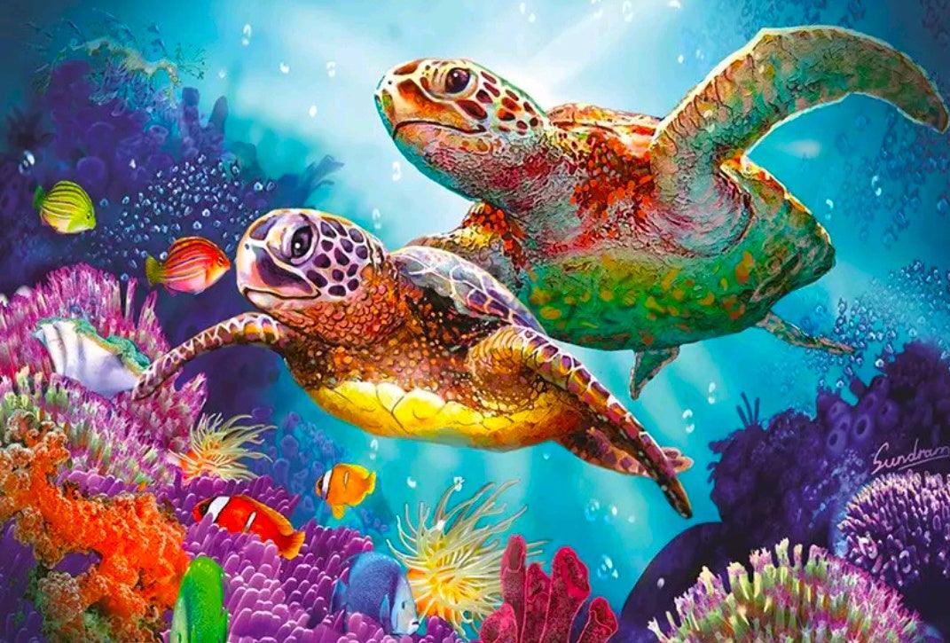 Turtles 2 - Full Drill 5D DIY Diamond Painting Kits - Diamond Art Dezigns