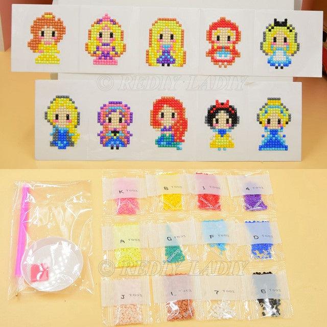 Stickers - Princess x 10 - Diamond Art Dezigns