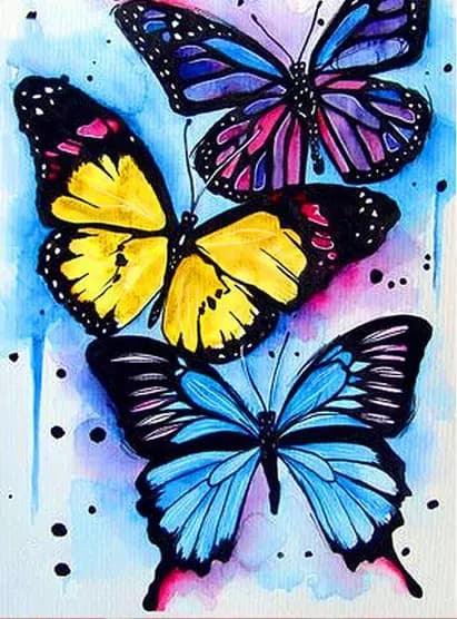 Butterfly Paint - Full Drill 5D DIY Diamond Painting Kits - Diamond Art Dezigns