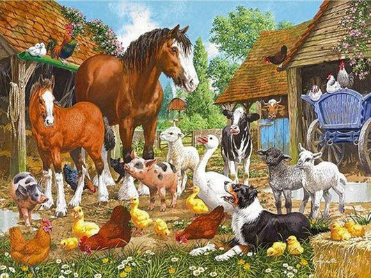 Farm Animals - Full Drill 5D DIY Diamond Painting Kits - Diamond Art Dezigns