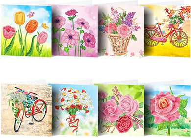 Card Set - Flowers x 8