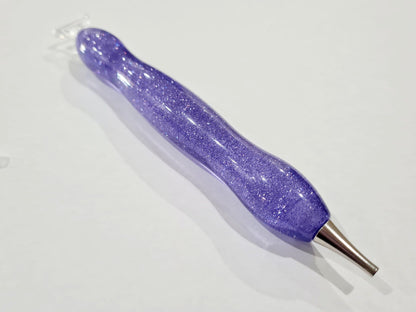 Diamond Art Pen - Glitter Purple Multi-end
