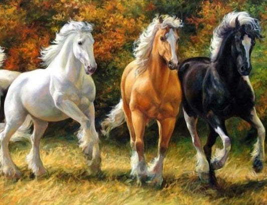 Horses Wild 3 - Full Drill 5D DIY Diamond Painting Kits - Diamond Art Dezigns